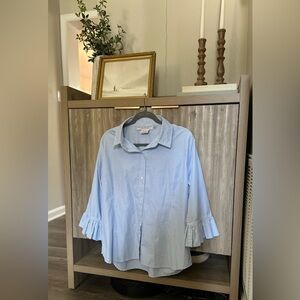 Gretchen Scott Pinstripe Blouse